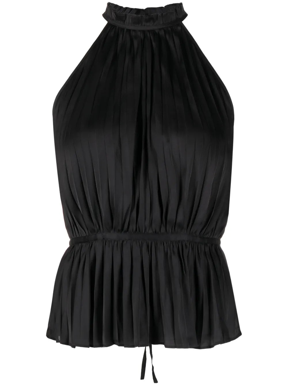 Pleated Satin Top
