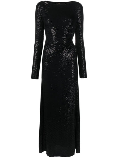 Cut-Out Sequinned Maxi Dress