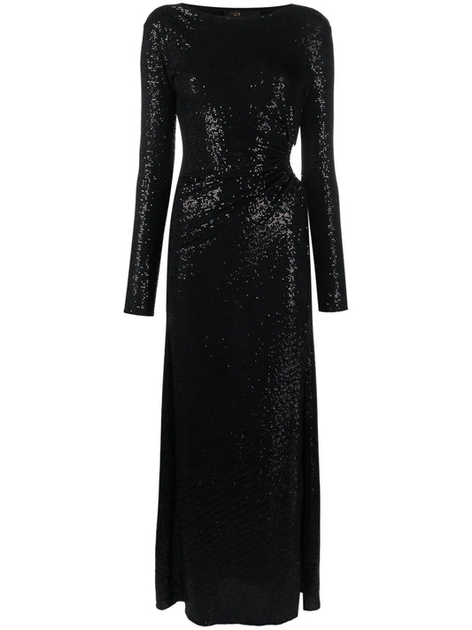 Cut-Out Sequinned Maxi Dress