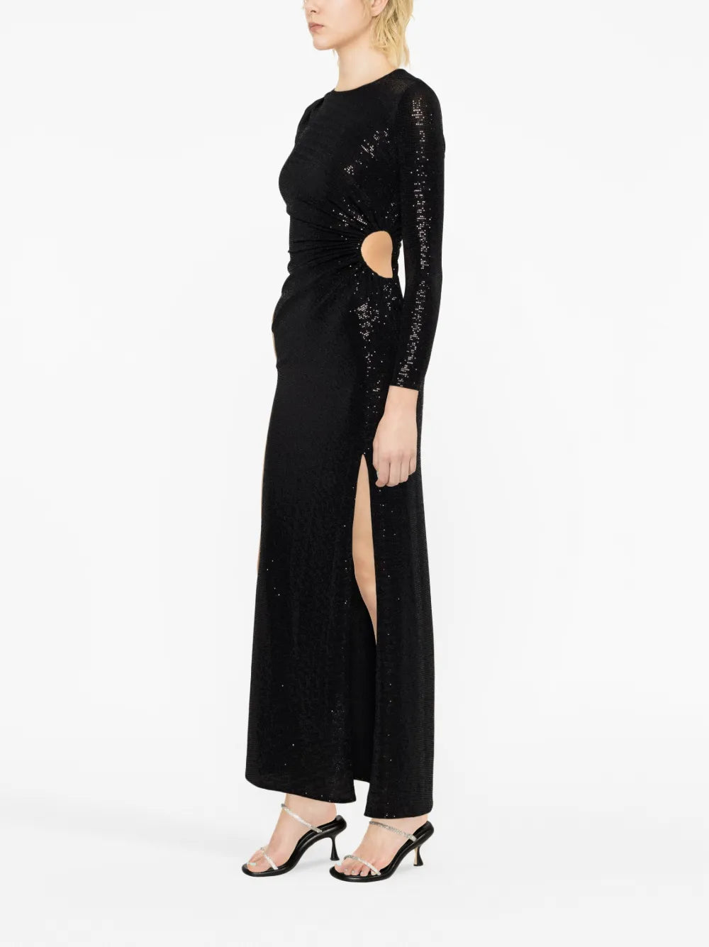 Cut-Out Sequinned Maxi Dress