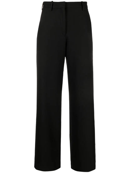 High-Waist Flared Trousers