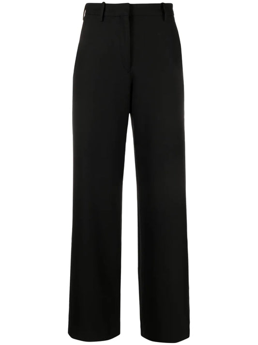 High-Waist Flared Trousers