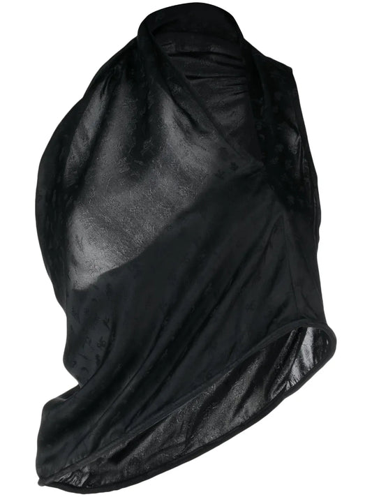 One-Shoulder Asymmetric-Hem Top