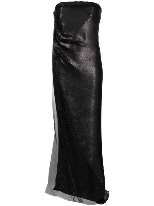 Sequin-Embellished Long Top