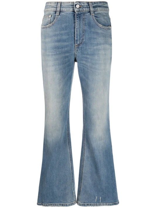 Stonewashed Bootcut Jeans