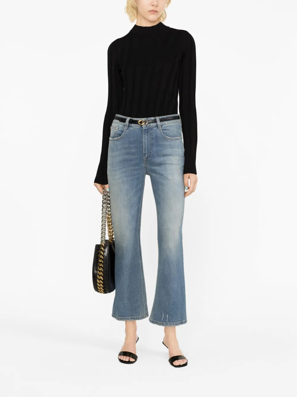 Stonewashed Bootcut Jeans