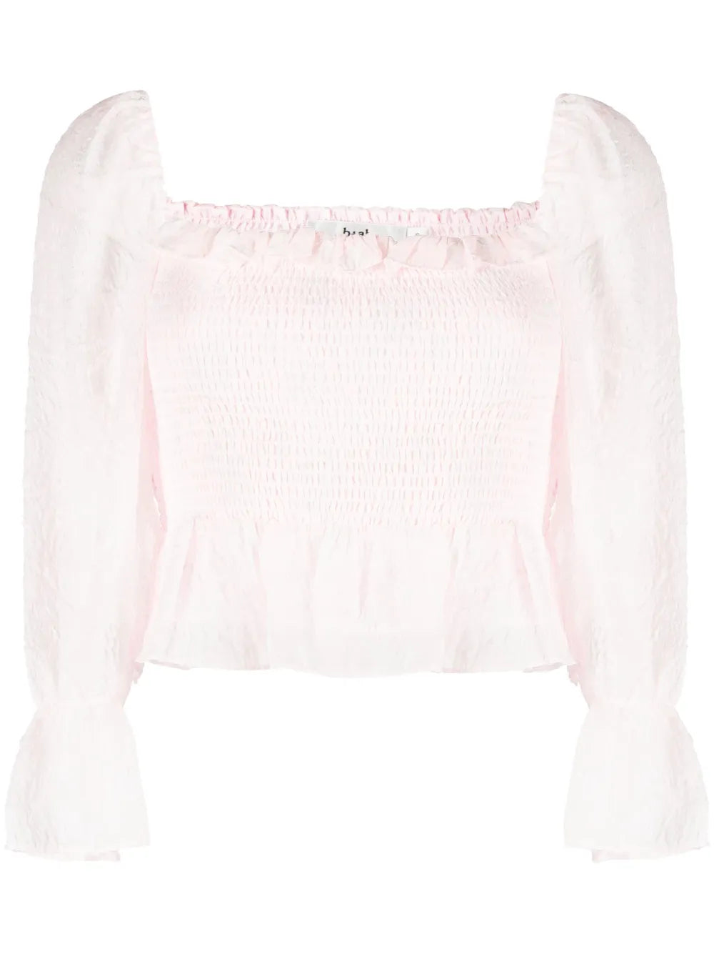 Floral-Print Textured Blouse