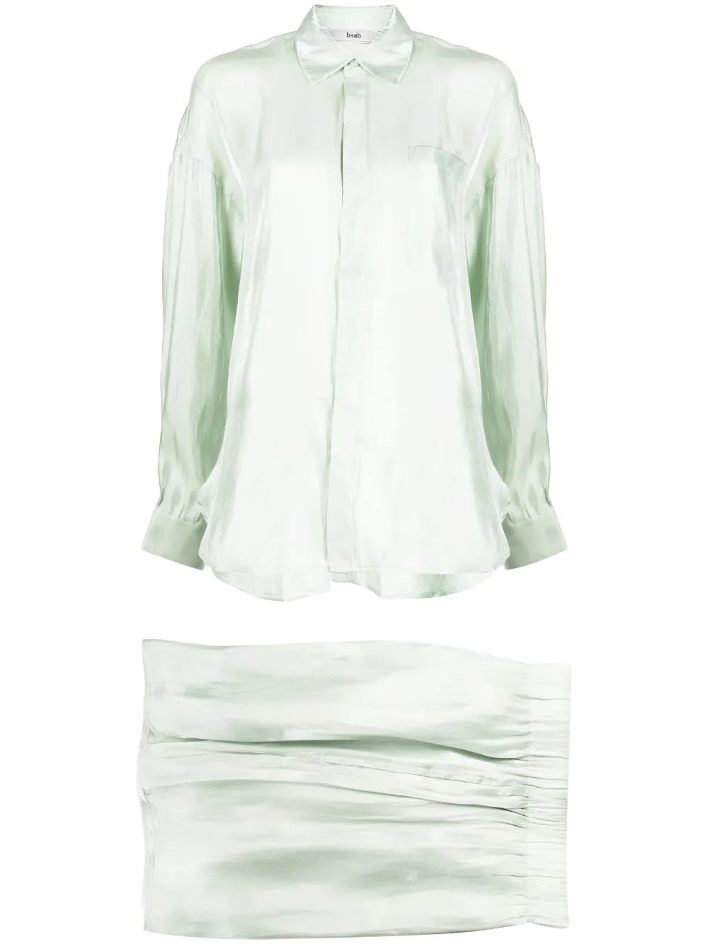 Satin Button-Up Shirt