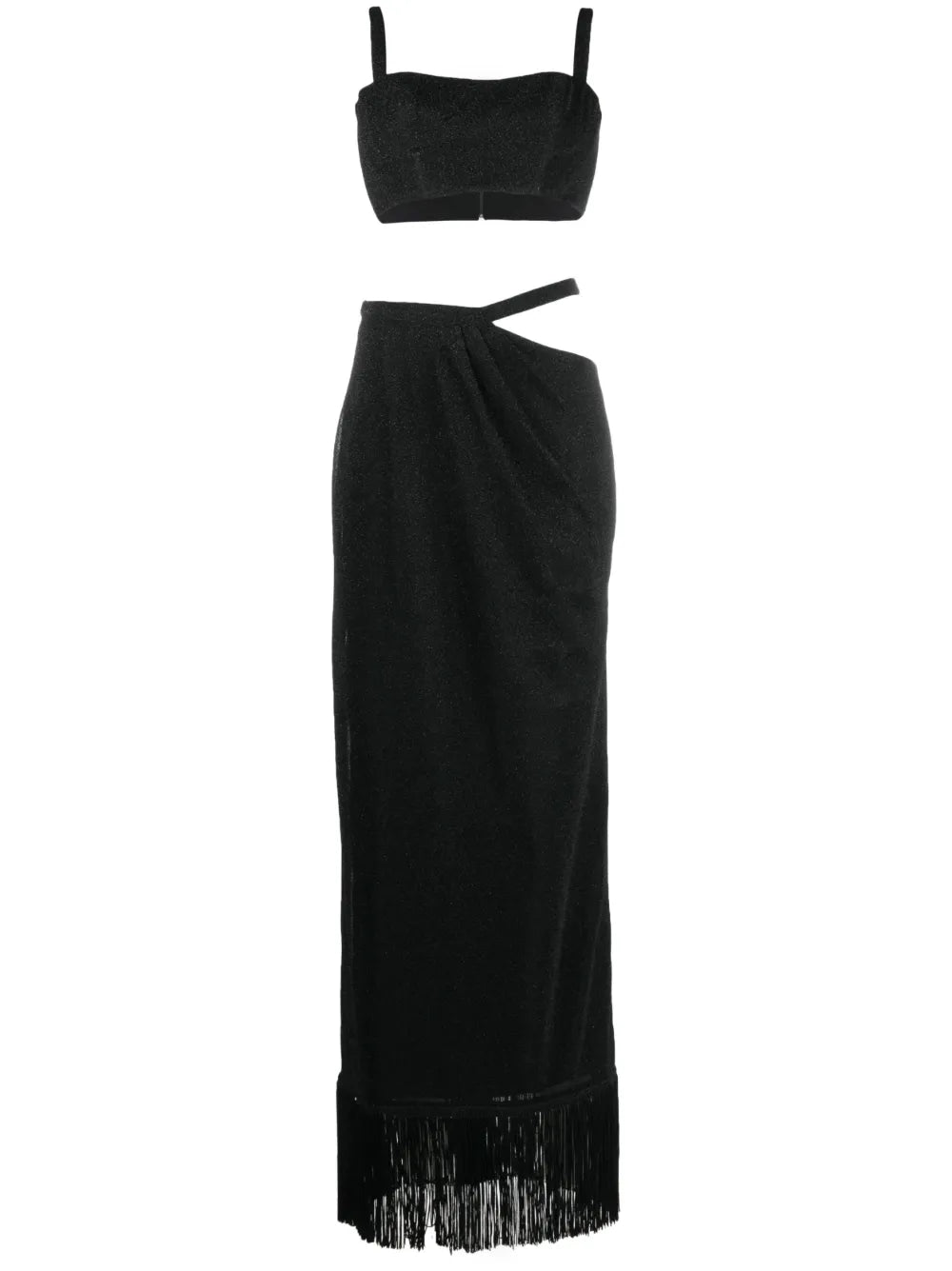 Cut-Out Metallic Maxi Dress (Set Of Two)
