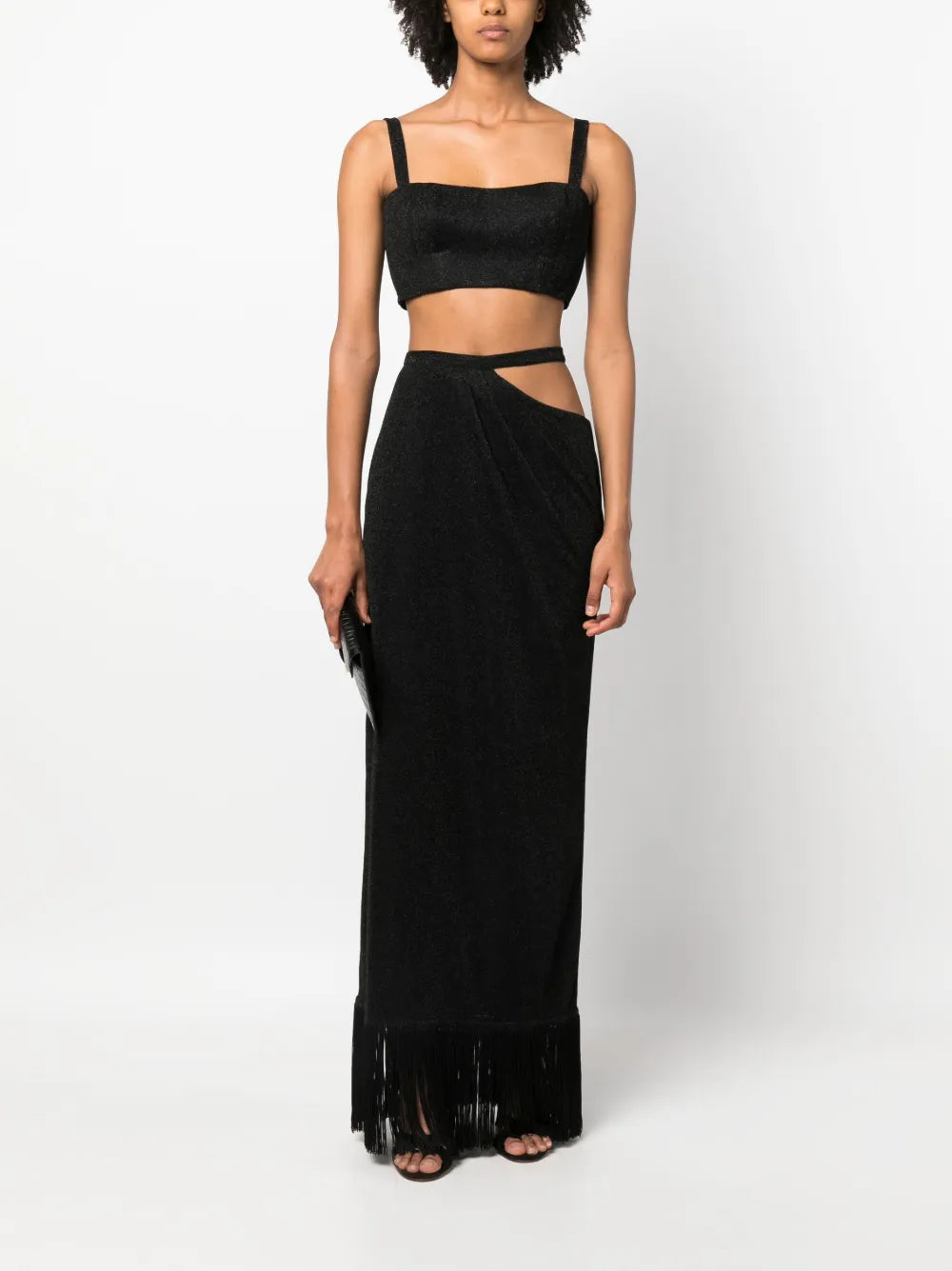 Cut-Out Metallic Maxi Dress (Set Of Two)