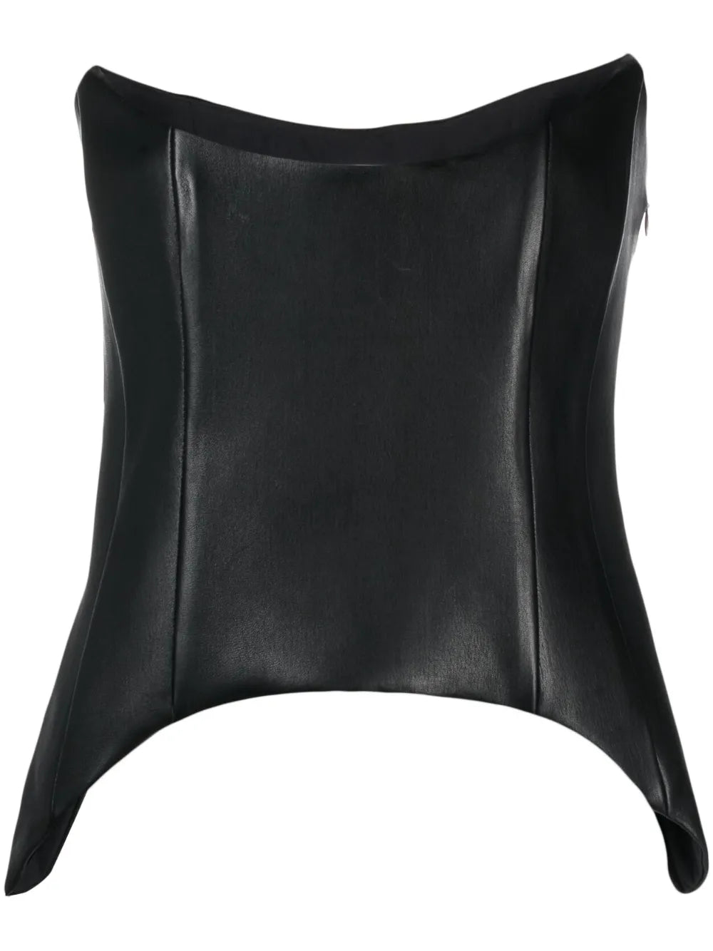 Leather Bustier Top