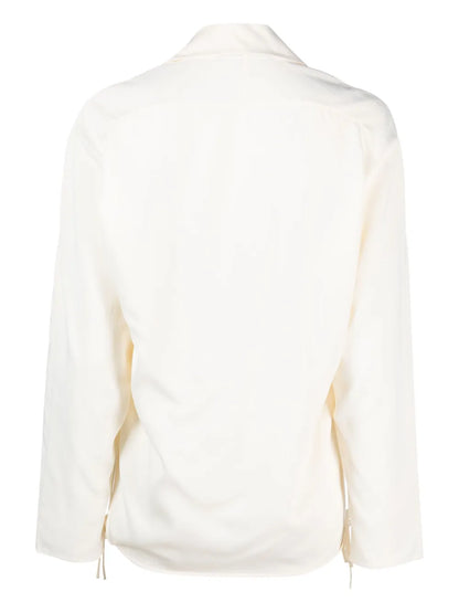 Pointed-Flat Collar Blouse