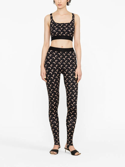 Fuseaux Moon Printed Leggings