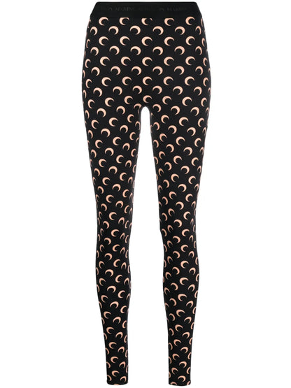 Fuseaux Moon Printed Leggings