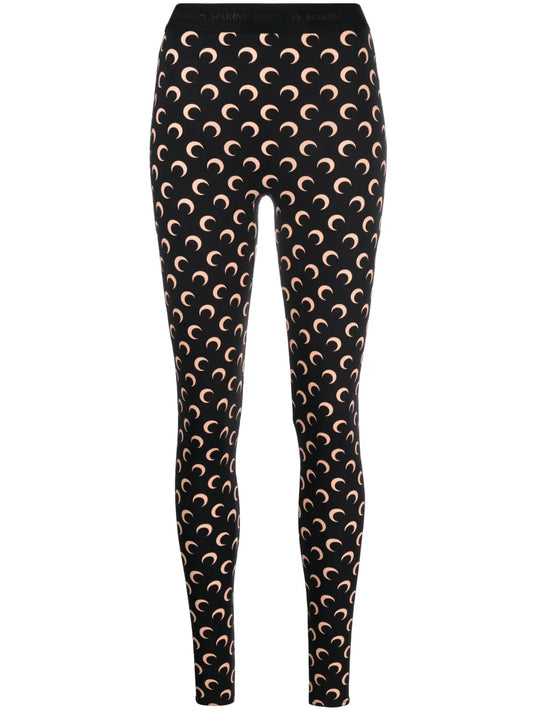 Fuseaux Moon Printed Leggings