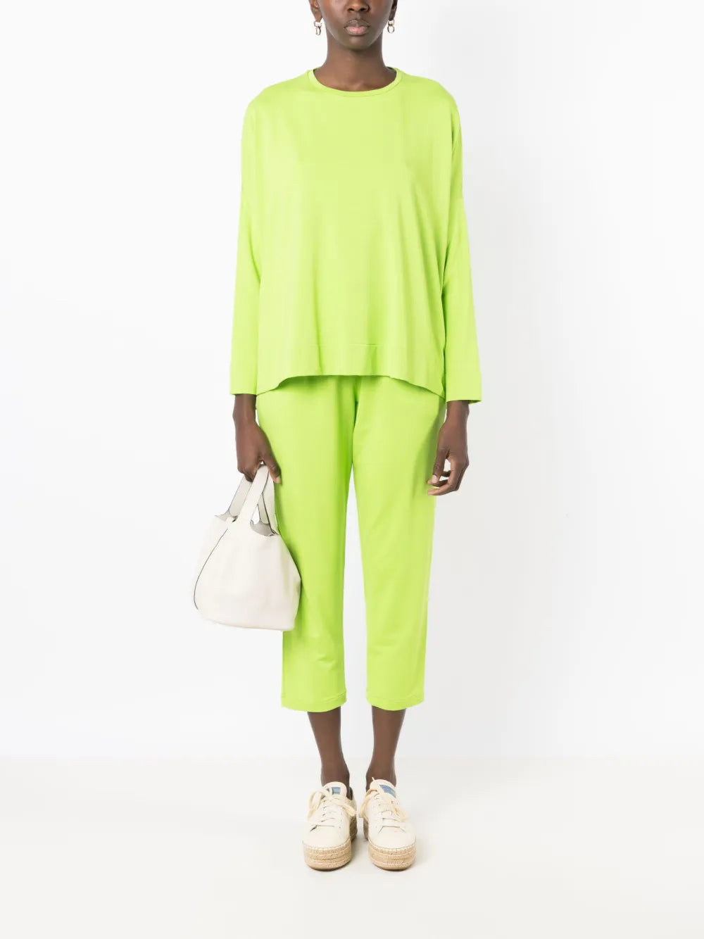 Crew-Neck Long-Sleeved Sweatshirt