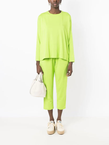 Crew-Neck Long-Sleeved Sweatshirt