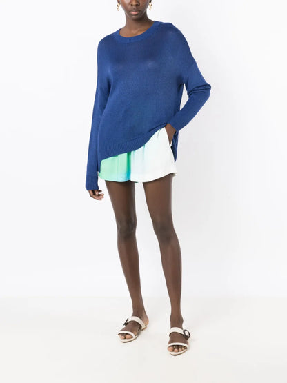Crew-Neck Drop-Shoulder Jumper