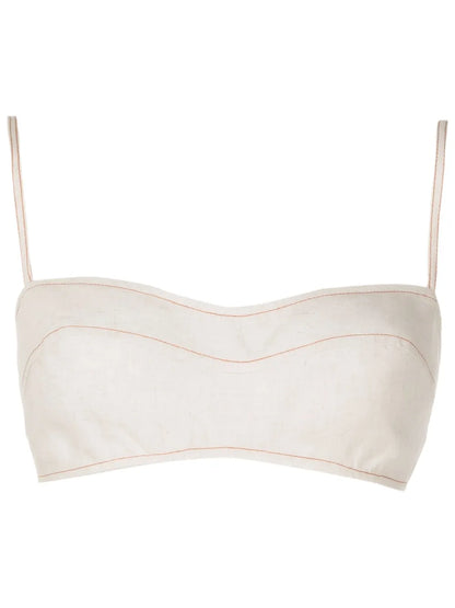 Contrast-Stitching Sleeveless Top
