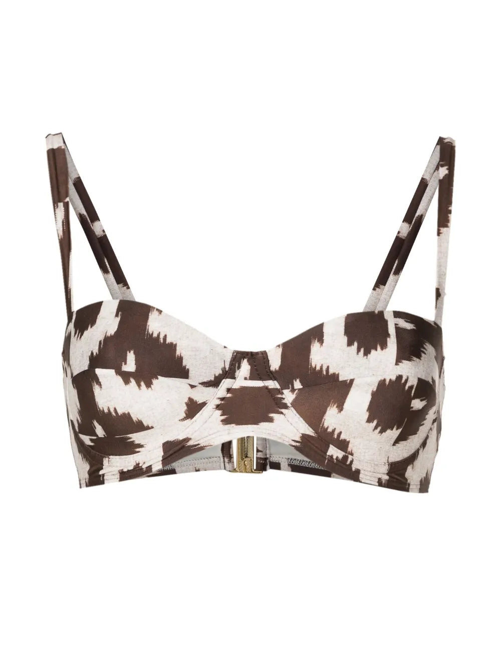 Puglia Abstract-Print Bikini Top