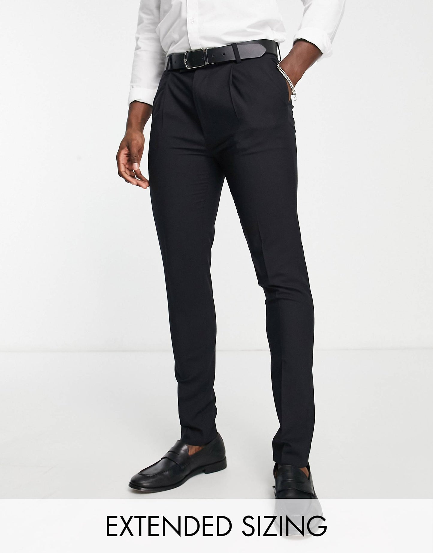 Premium Wool-Rich Skinny Suit Trousers