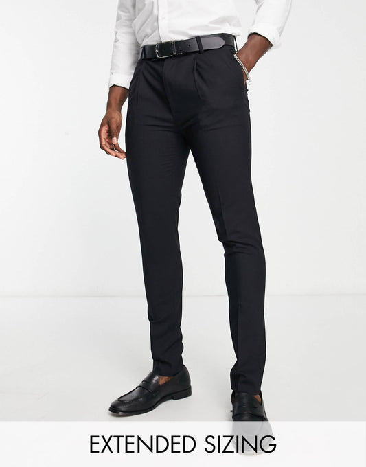 Premium Wool-Rich Skinny Suit Trousers