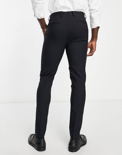 Premium Wool-Rich Skinny Suit Trousers