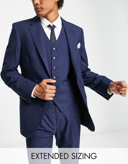 Premium Wool-Rich Skinny Suit Jacket