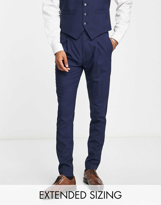 Premium Wool-Rich Skinny Suit Trousers
