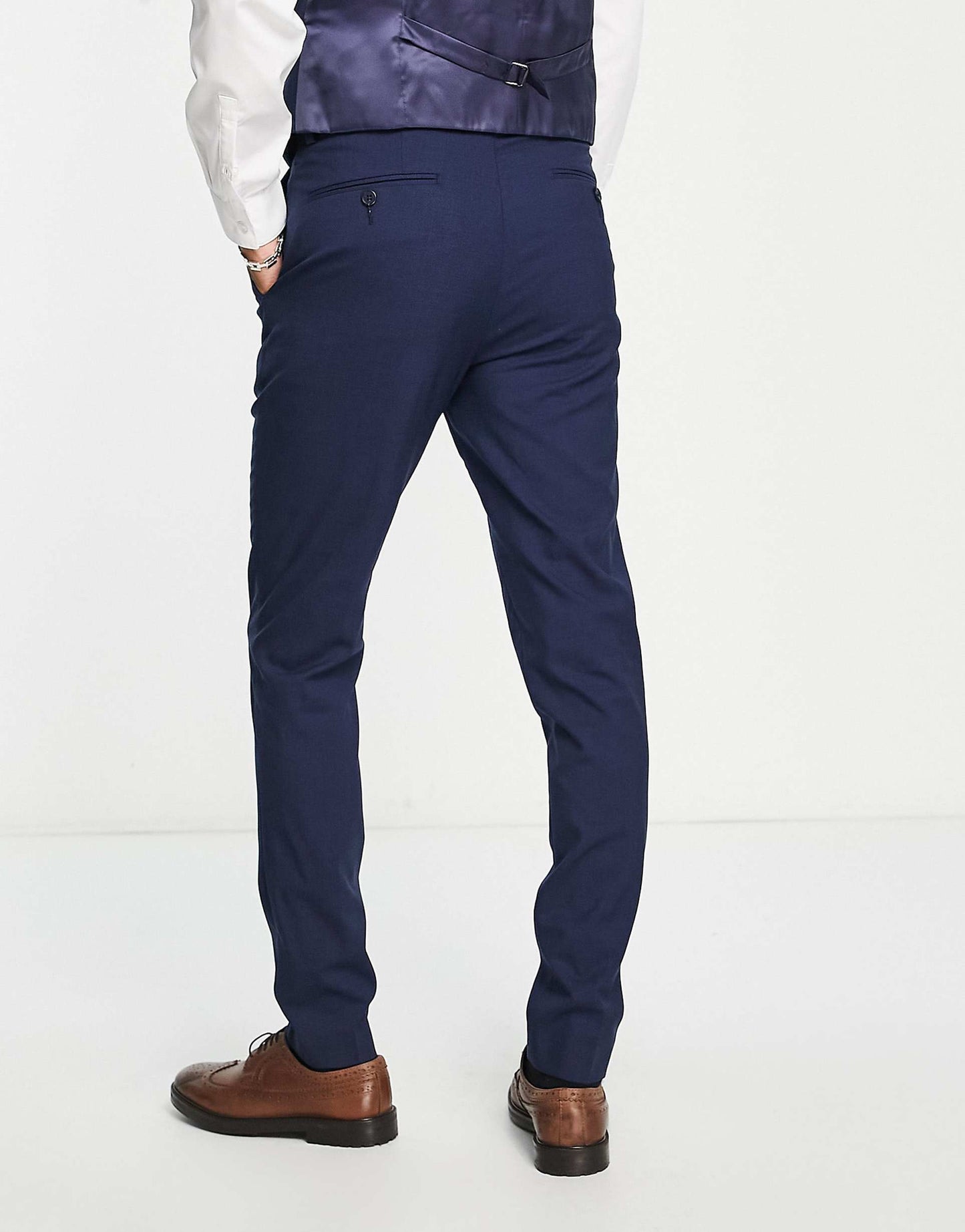 Premium Wool-Rich Skinny Suit Trousers