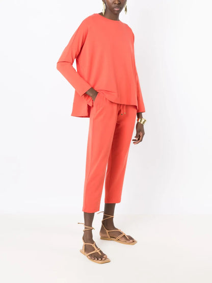 Crew-Neck Long-Sleeved Sweatshirt