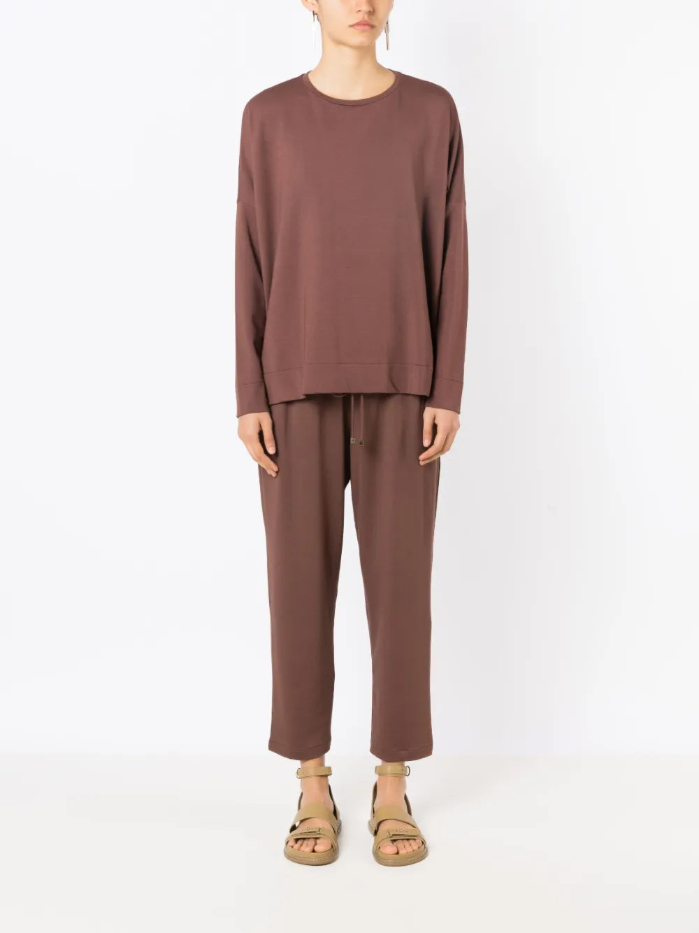 Crew-Neck Long-Sleeved Sweatshirt