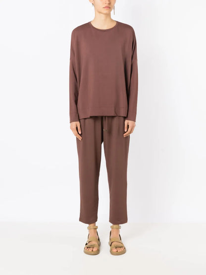 Crew-Neck Long-Sleeved Sweatshirt