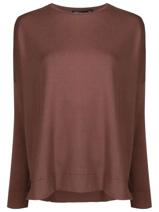 Crew-Neck Long-Sleeved Sweatshirt
