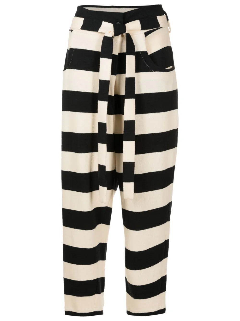 Striped Tapered Trousers