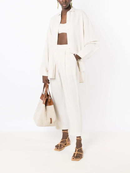 Button-Up Long-Sleeved Shirt