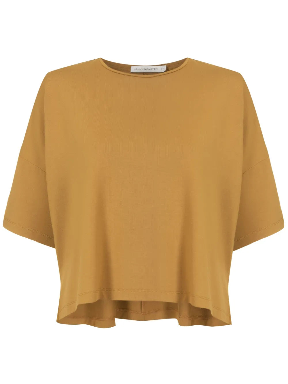 Drop-Shoulder Cropped T-Shirt