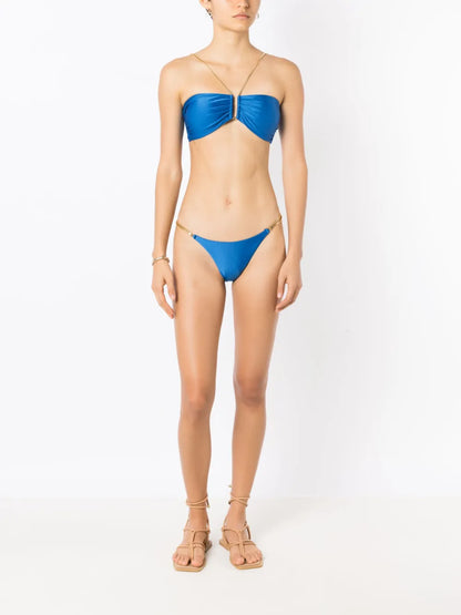 Chain-Link Thin-Straps Bikini Bottoms