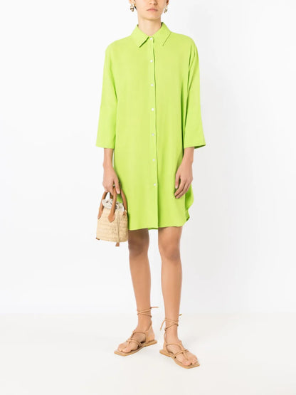 Basic Button-Up Shirtdress