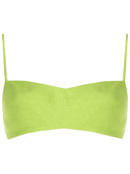 Elasticated-Strap Crop Top