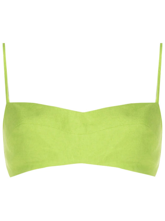 Elasticated-Strap Crop Top