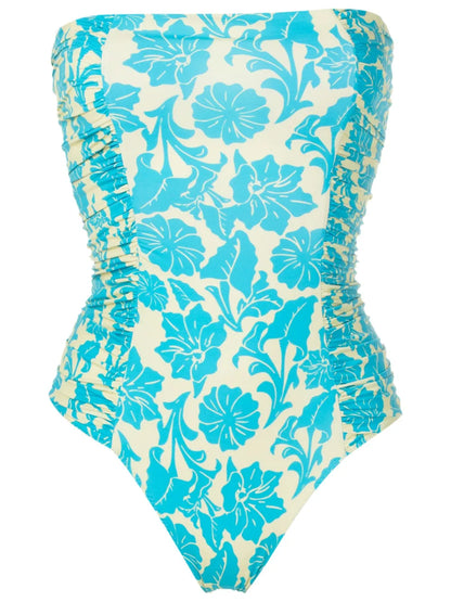Floral-Print Detachable-Strap Swimsuit
