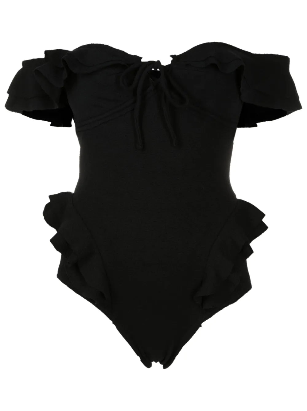 Off-Shoulder Ruffled Swimsuit