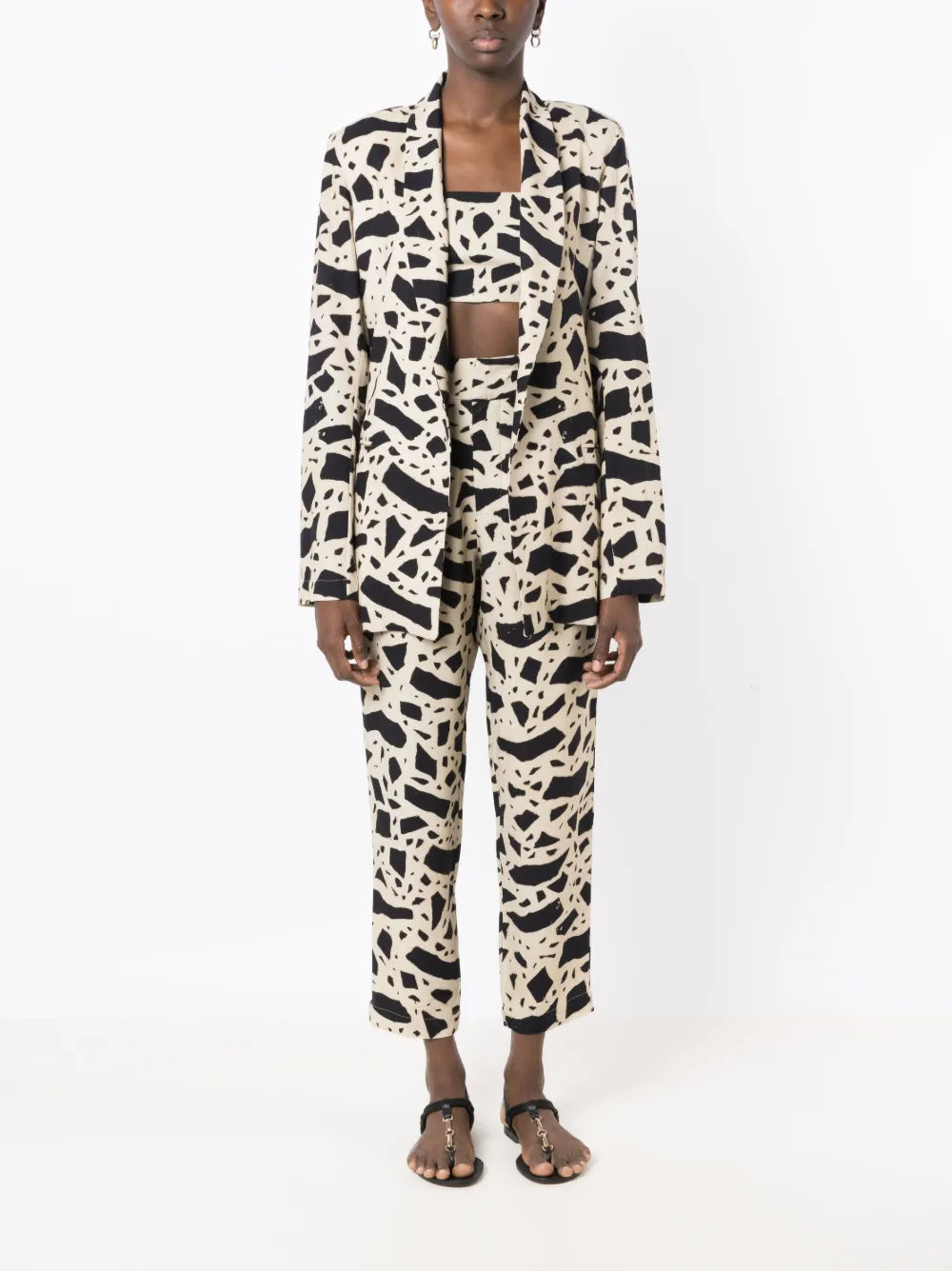 Elos Abstract-Print Blazer