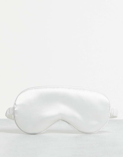 Classic Satin Eye Mask - White