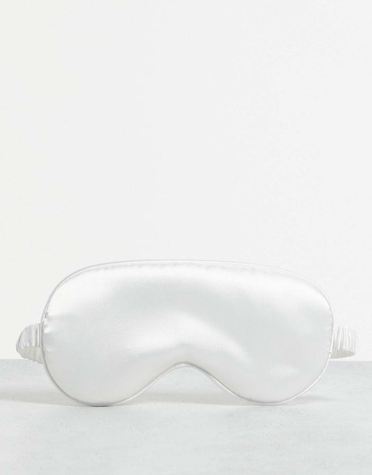 Classic Satin Eye Mask - White