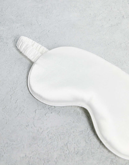 Classic Satin Eye Mask - White