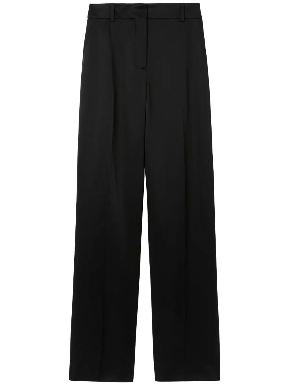 Pressed-Crease Flared Trousers