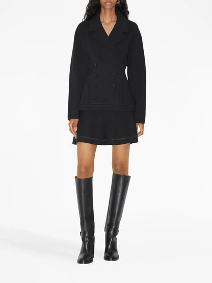 Zip-Fastening High-Waist Skirt