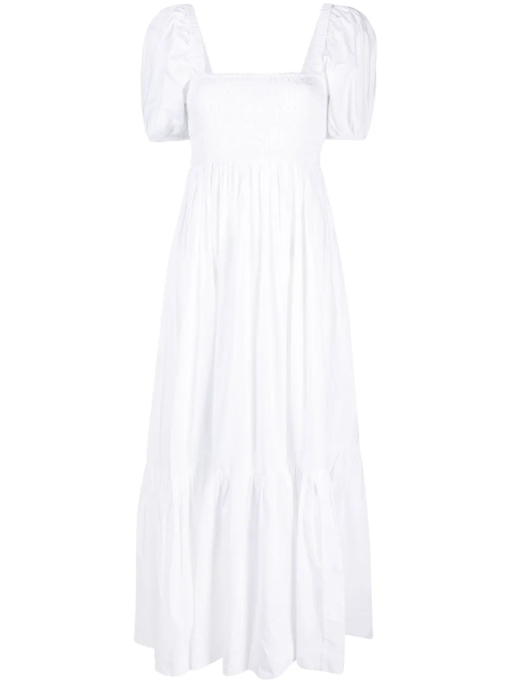 Puff-Sleeve Organic Cotton Dress